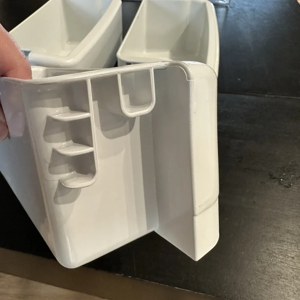 (3) GE Profile Refrigerator Door Shelf Bin White#‎ 200D4635 Freezer Shelves